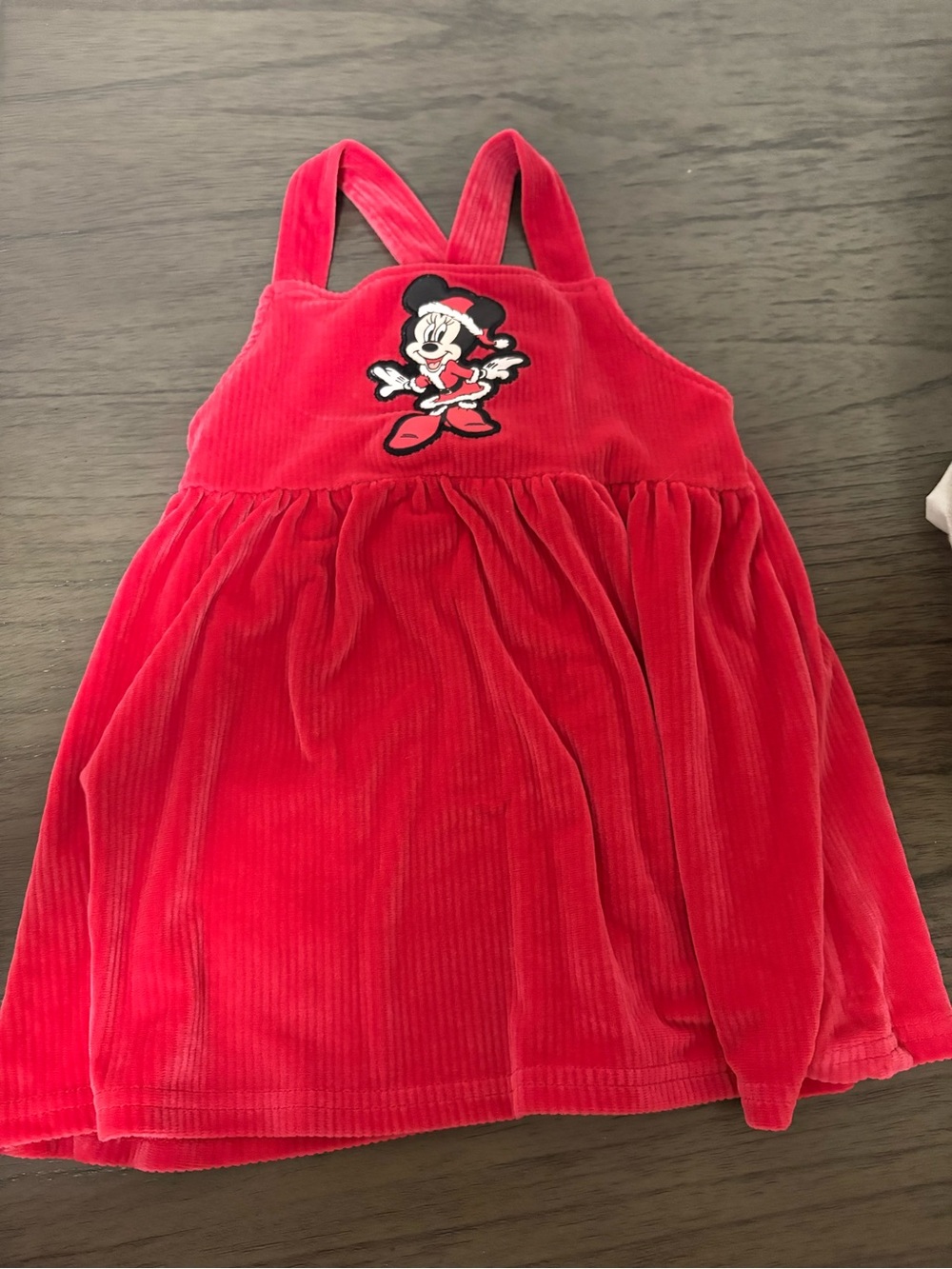 Red Minnie Mouse Corduroy Dress
